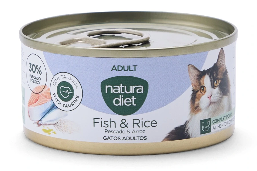 Natura Diet Vådfoder Cat Adult Fish and Rice 85 g